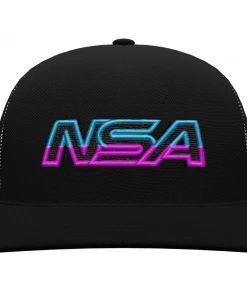 Outlet 🤩 Pacific Headwear NSA Outline Series VICE Snapback Hat: 104-BKPKBL 🧨