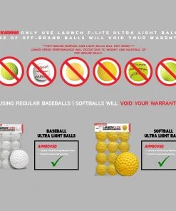 New ❤️ PowerNet Launch F-Lite Portable Pitching Machine: 1194 👏 -BaseBallBat Official Shop 11943