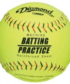 Cheap ✔️ Diamond Machine Batting Practice 12" Leather Fastpitch Softballs: 12MBP ❤️