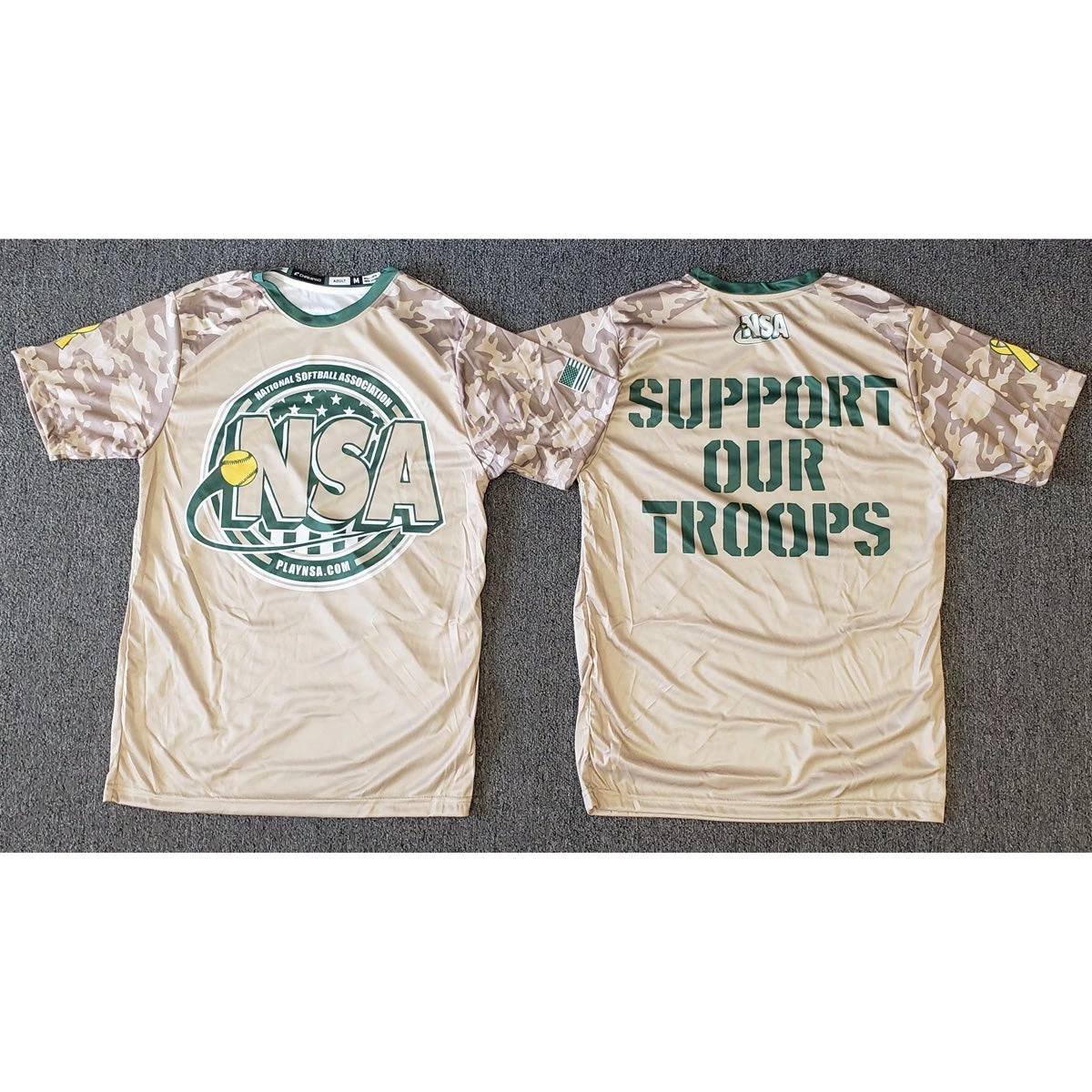 Top 10 ❤️ DSG Apparel National Softball Association NSA Support Our Troops Sublimated Short Sleeve Shirt ❤️ 5 Top 10 ❤️ DSG Apparel National Softball Association NSA Support Our Troops Sublimated Short Sleeve Shirt ❤️ - Image 3
