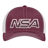 Brand new ⌛ Pacific Headwear NSA Outline Series Maroon Flex Fit Hat: 404M-MAWH ⭐ 2 Brand new ⌛ Pacific Headwear NSA Outline Series Maroon Flex Fit Hat: 404M-MAWH ⭐ -BaseBallBat Official Shop 37658314 front