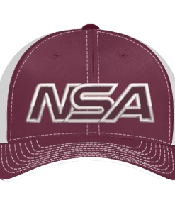 Brand new โ Pacific Headwear NSA Outline Series Maroon Flex Fit Hat: 404M-MAWH โญ