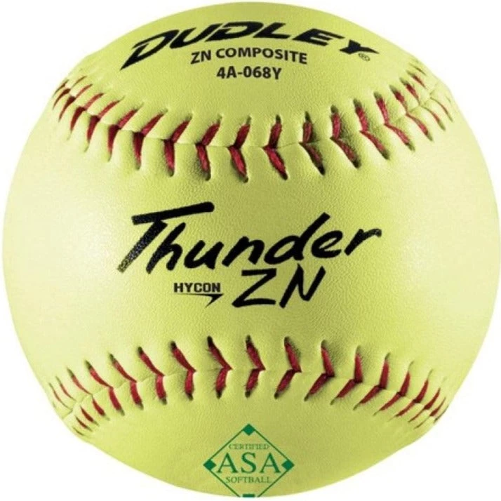Discount 🔥 Dudley ASA Thunder ZN Hycon 12" 52/300 Composite Slowpitch Softballs: 4A-068Y 🛒 3 Discount 🔥 Dudley ASA Thunder ZN Hycon 12" 52/300 Composite Slowpitch Softballs: 4A-068Y 🛒