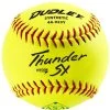 Top 10 🎉 Dudley ASA Thunder SY Hycon 11" 52/300 Synthetic Slowpitch Softballs: 4A-923Y 🔥