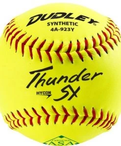 Top 10 🎉 Dudley ASA Thunder SY Hycon 11" 52/300 Synthetic Slowpitch Softballs: 4A-923Y 🔥