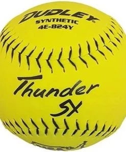 New ⭐ Dudley NSA Thunder SY ICON 12" 44/400 Synthetic Slowpitch Softballs: 4E-824Y 🎁