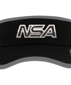 Budget ๐ Pacific Headwear NSA Outline Series Black Active Visor: 510V-BKGR ๐