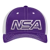 Best Pirce ⌛ Pacific Headwear NSA Outline Series Purple Flex Fit Hat: 404M-PUWH 🎁 -BaseBallBat Official Shop 78257354 front