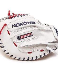 New 🔥 Nokona American KIP 32.5" Fastpitch Catcher's Mitt: A-V3250-WH ✨ 9 New 🔥 Nokona American KIP 32.5" Fastpitch Catcher's Mitt: A-V3250-WH ✨ -BaseBallBat Official Shop A White V3250C nokona catcher Mitt 2