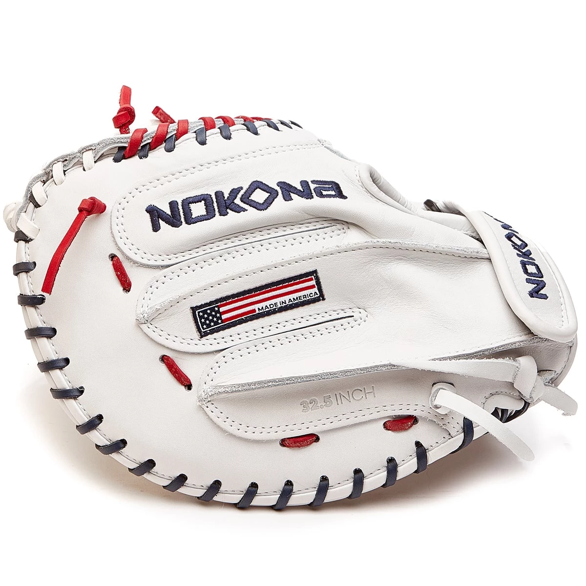 New 🔥 Nokona American KIP 32.5" Fastpitch Catcher's Mitt: A-V3250-WH ✨ 6 New 🔥 Nokona American KIP 32.5" Fastpitch Catcher's Mitt: A-V3250-WH ✨ - Image 4