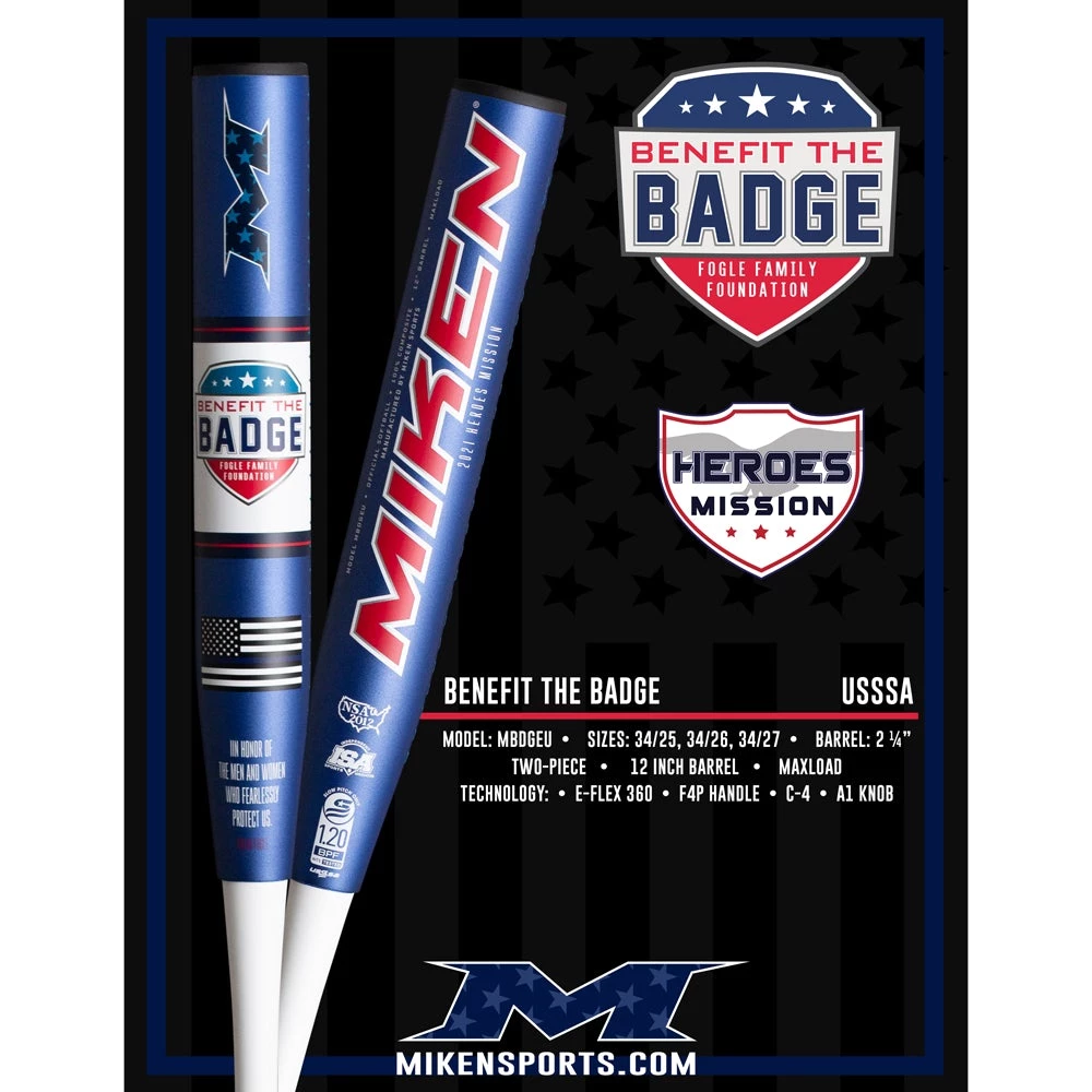 Best deal ๐งจ 2022 Miken Benefit the Badge 12" Maxload NSA / USSSA Slowpitch Softball Bat: MBDGEU โ 5 Best deal ๐งจ 2022 Miken Benefit the Badge 12" Maxload NSA / USSSA Slowpitch Softball Bat: MBDGEU โ - Image 3
