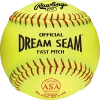 Cheap 🧨 Rawlings USA Dream Seam 11" 47/375 Synthetic Fastpitch Softballs: C11RYSA ✔️ -BaseBallBat Official Shop C11RYSA