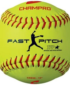 Deals 🤩 Champro Sports Champro 12" 47/375 Practice Leather Fastpitch Softballs: CSB98 🔔