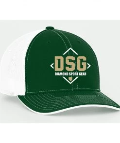 Best deal 👏 Pacific Headwear Diamond Sport Gear White / Dark Green Flex Fit Hat: 404M-WDG 💯