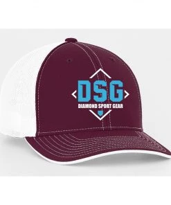 New ⌛ Pacific Headwear CUSTOM DSG Flex Fit Hat: 404M DSG ✔️ -BaseBallBat Official Shop DSG HATS maroon