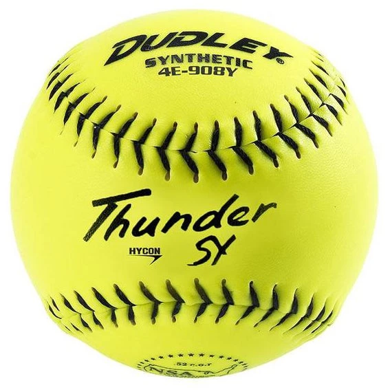 Best Pirce 👍 Dudley NSA Thunder SY Senior 12" 44/400 Synthetic Slowpitch Softballs: 4E-908Y ❤️ 3 Best Pirce 👍 Dudley NSA Thunder SY Senior 12" 44/400 Synthetic Slowpitch Softballs: 4E-908Y ❤️