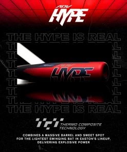 Cheap ❤️ 2022 Easton ADV Hype -3 BBCOR Baseball Bat: BB22HYP ⭐ 16 Cheap ❤️ 2022 Easton ADV Hype -3 BBCOR Baseball Bat: BB22HYP ⭐ -BaseBallBat Official Shop Hype TechGraphics Thermo 2