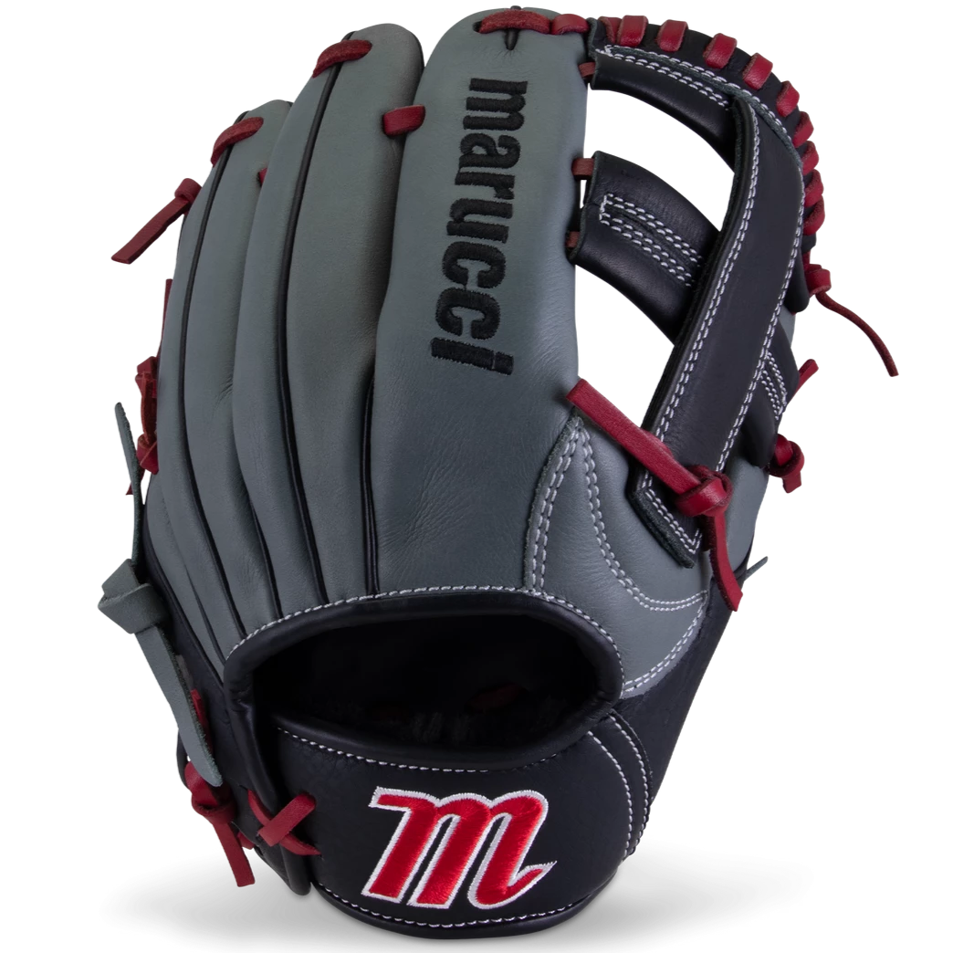 Hot Sale ⌛ Marucci Caddo S Type 11" Baseball Glove: MFGCADD1100-GY/R 🔥 3 Hot Sale ⌛ Marucci Caddo S Type 11" Baseball Glove: MFGCADD1100-GY/R 🔥