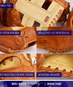 Hot Sale ⭐ Easton Morgan Stuart Professional Collection Signature Series 11.75" Fastpitch Softball Glove: MJS1878 🌟 -BaseBallBat Official Shop MJS18781