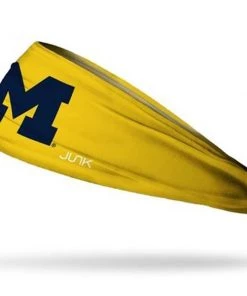 Wholesale ✔️ Junk University of Michigan Logo Maize Headband 👏