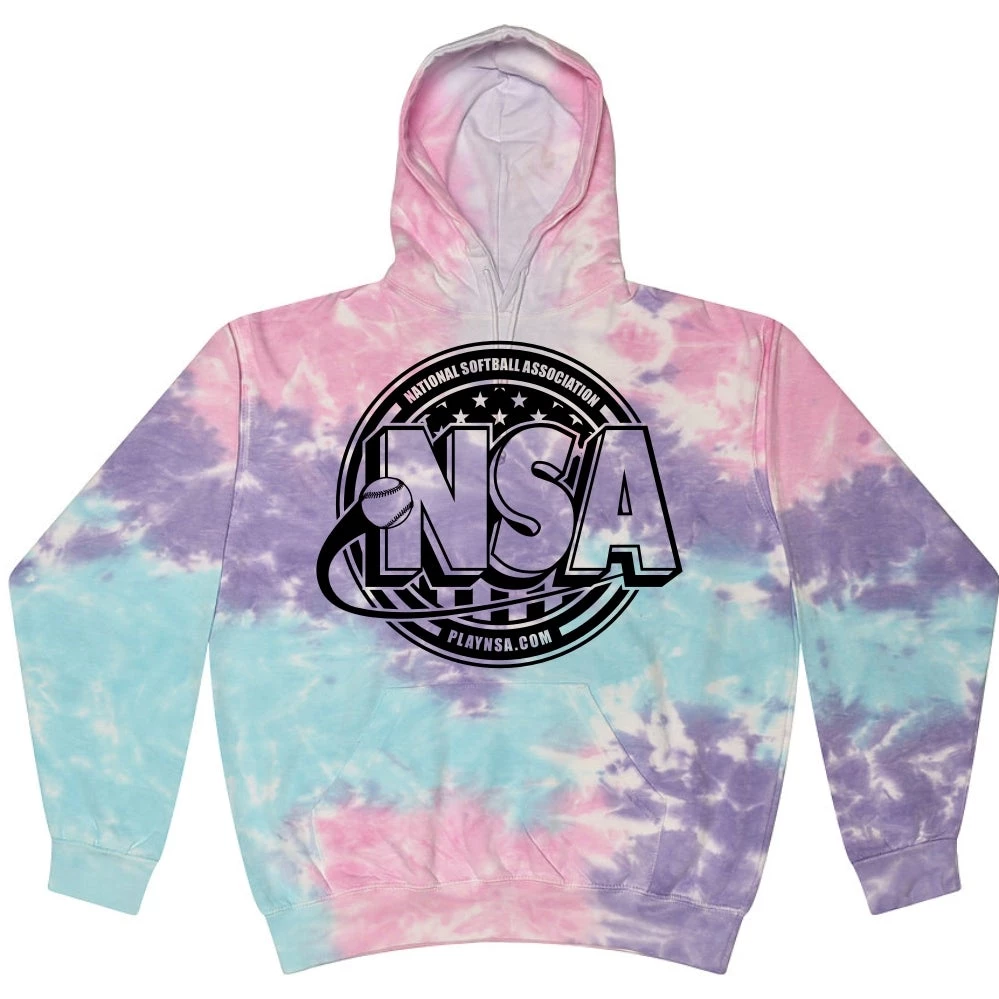 Top 10 ✔️ DSG Apparel National Softball Association NSA Crest Tie Dye Hoodie ✔️ 3 Top 10 ✔️ DSG Apparel National Softball Association NSA Crest Tie Dye Hoodie ✔️