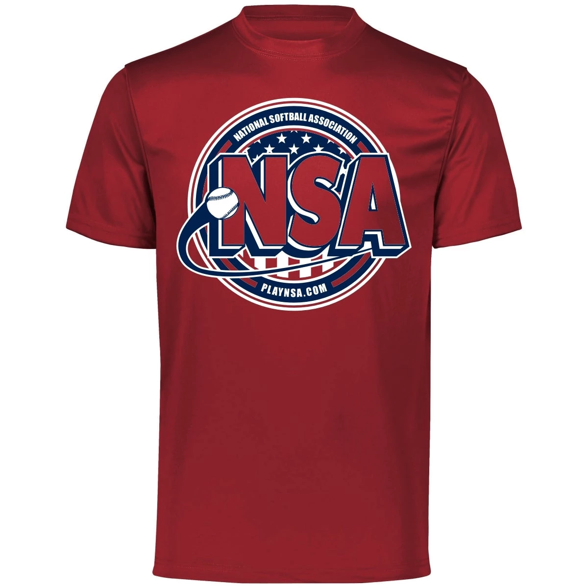 Budget 🔔 DSG Apparel National Softball Association NSA Dry Fit Cardinal Short Sleeve Shirt 😍 3 Budget 🔔 DSG Apparel National Softball Association NSA Dry Fit Cardinal Short Sleeve Shirt 😍