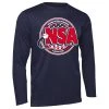 Buy ⌛ DSG Apparel National Softball Association NSA Dry Fit Navy Long Sleeve Shirt 🤩 1 Buy ⌛ DSG Apparel National Softball Association NSA Dry Fit Navy Long Sleeve Shirt 🤩 -BaseBallBat Official Shop NSAFLAGLOGO2COLOR RedWhiteNavyLS