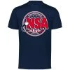New 🎁 DSG Apparel National Softball Association NSA Dry Fit Navy Short Sleeve Shirt ⭐ -BaseBallBat Official Shop NSAFLAGLOGO2COLOR RedWhiteNavySS
