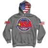 Buy 🔔 DSG Apparel National Softball Association NSA USA Flag Graphite Hoodie 🛒 -BaseBallBat Official Shop NSAHoodieUSA