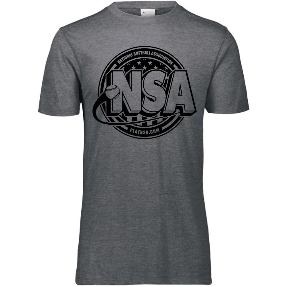 Best Sale ❤️ DSG Apparel National Softball Association NSA Tone Tri Blend Short Sleeve Shirt 🔔 3 Best Sale ❤️ DSG Apparel National Softball Association NSA Tone Tri Blend Short Sleeve Shirt 🔔