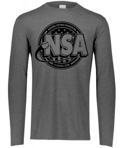 Budget 🧨 DSG Apparel National Softball Association NSA Tone Tri Blend Long Sleeve Shirt 😀