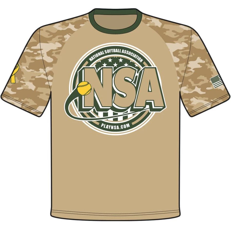 Top 10 ❤️ DSG Apparel National Softball Association NSA Support Our Troops Sublimated Short Sleeve Shirt ❤️ 3 Top 10 ❤️ DSG Apparel National Softball Association NSA Support Our Troops Sublimated Short Sleeve Shirt ❤️
