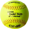 Deals 💯 Worth One Nation Super Gold Dot Extreme 12" 44/400 Composite Slowpitch Softballs: ON12CY 🎁 -BaseBallBat Official Shop ON12CY