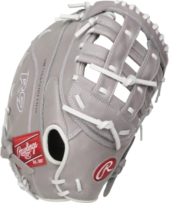 Discount ❤️ Rawlings R9 12.5" Fastpitch First Base Mitt: R9SBFBM-17G 🌟