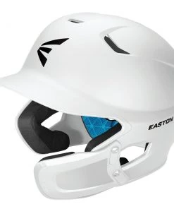 Cheap 💯 Easton Z5 2.0 Matte Solid Batting Helmet with Universal Jaw Guard: A168539 / A168540 ⌛ -BaseBallBat Official Shop UNIVERSALJAWGUARD WHITE