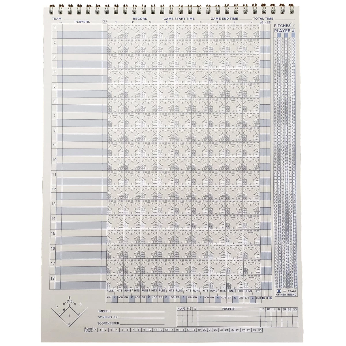 Best Pirce 🤩 Athletic Specialties Diamond Sport Gear 18 Player Vertical Scorebook: SBB 🌟 3 Best Pirce 🤩 Athletic Specialties Diamond Sport Gear 18 Player Vertical Scorebook: SBB 🌟