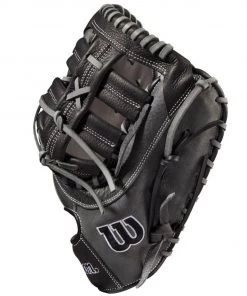 Flash Sale 🧨 Wilson A1000 1620 12.5" Baseball First Base Mitt: WBW100140125 👏 -BaseBallBat Official Shop WBW100140 2 A1000 1620 1B 125 Grey Black.png.cq5dam.web .1200.1200