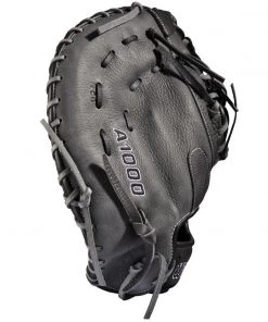 Flash Sale 🧨 Wilson A1000 1620 12.5" Baseball First Base Mitt: WBW100140125 👏 -BaseBallBat Official Shop WBW100140 3 A1000 1620 1B 125 Grey Black.png.cq5dam.web .1200.1200