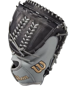 Hot Sale ⭐ Wilson A2000 FPCM 34" SuperSkin Fastpitch Catcher's Mitt: WBW10021834 👏 -BaseBallBat Official Shop WBW100218 2 A2000 C FPCM 34 GraySS Black