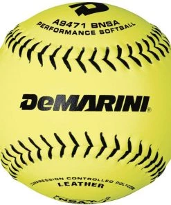 Coupon 👍 DeMarini NSA ICON 12" 44/400 Leather Slowpitch Softballs: WTA9471BNSA ⌛
