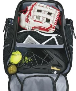 Outlet 😀 Louisville Slugger Prime Stick Pack Backpack: WTL9902 🧨 -BaseBallBat Official Shop a37b4166611e7831479245e64d335141148bf532 wtl9902bc louisville prime stickpack black charcoal detail 3b 1