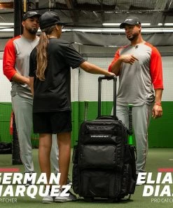 Buy 🛒 PowerNet Odyssey Rolling Gear Bag (Backpack): B014-BK 🔔 -BaseBallBat Official Shop b0143