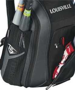 Outlet 😀 Louisville Slugger Prime Stick Pack Backpack: WTL9902 🧨 -BaseBallBat Official Shop b130924815ab31035e010de16625a2183842e015 wtl9902bc louisville prime stickpack black charcoal detail 2 1