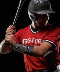 Promo 🤩 G-Form Pro Wrist Guard: WG0102 ❤️ -BaseBallBat Official Shop baseball wrist guard black red shown worn 3