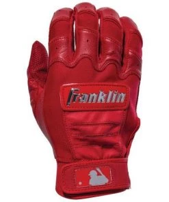 Deals 💯 Franklin CFX Pro Full Color Chrome Adult Batting Gloves: 205 💯 -BaseBallBat Official Shop cfx pro full color chrome red 20593f front