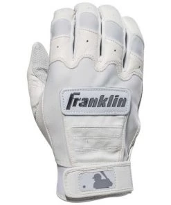 Deals 💯 Franklin CFX Pro Full Color Chrome Adult Batting Gloves: 205 💯 -BaseBallBat Official Shop cfx pro full color chrome white 20591f front