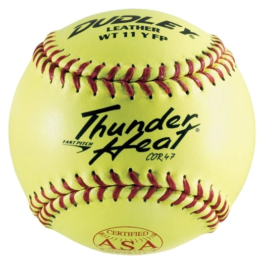 Budget 🎉 Dudley ASA Thunder Heat 11" 47/375 Leather Fastpitch Softballs: 4A-531Y ✔️ 3 Budget 🎉 Dudley ASA Thunder Heat 11" 47/375 Leather Fastpitch Softballs: 4A-531Y ✔️
