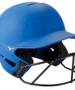 Outlet ⭐ Mizuno F6 Solid Fastpitch Batting Helmet with Mask: 380395 / 380397 ❤️ -BaseBallBat Official Shop f royal v