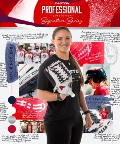 New 🧨 Easton Haylie McCleney Professional Collection Signature Series 12.75" Fastpitch Softball Glove: HM8136 🤩 -BaseBallBat Official Shop hm81365