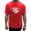 Promo 🔥 Louisville Slugger Louiville Slugger Shield T-Shirt: SSSP 😍 -BaseBallBat Official Shop ls red shirt white logo